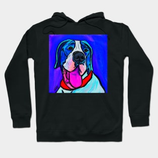 Great Dane Goliath - Vibrant Blue Hoodie